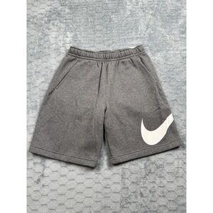 Nike Shorts Mens Small Gray BV2721-071 Fleece Swoosh Logo Standard Fit Gym New